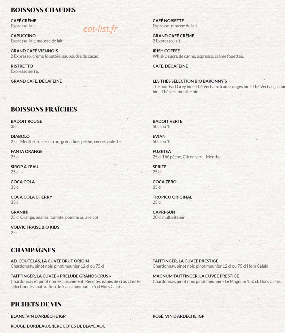 Le Comptoir du Malt — carte page 12