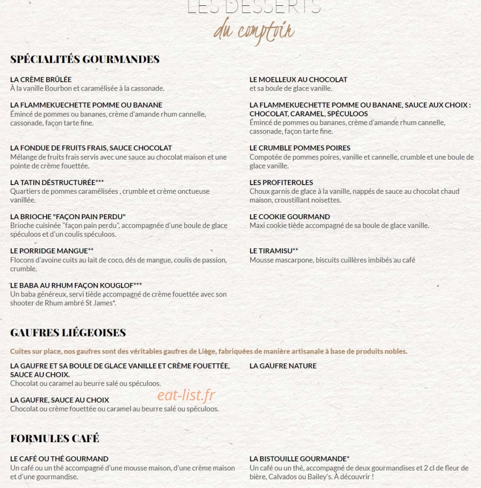 Le Comptoir du Malt — carte page 7
