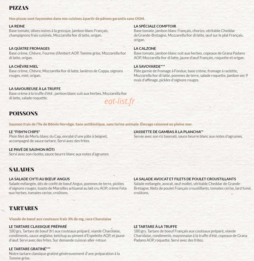 Le Comptoir du Malt — carte page 5