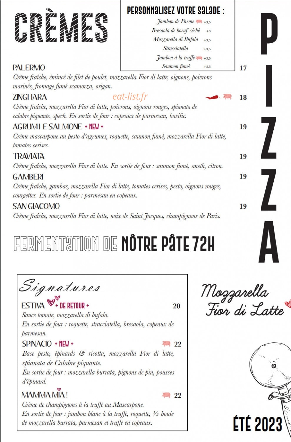 Le Comptoir Italien — carte page 2