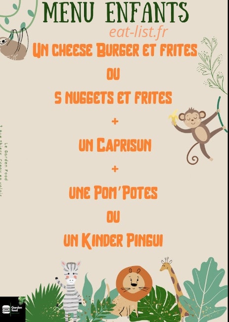 Le Garden Food — carte page 4