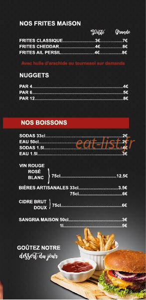 Leclipse burger — carte page 4