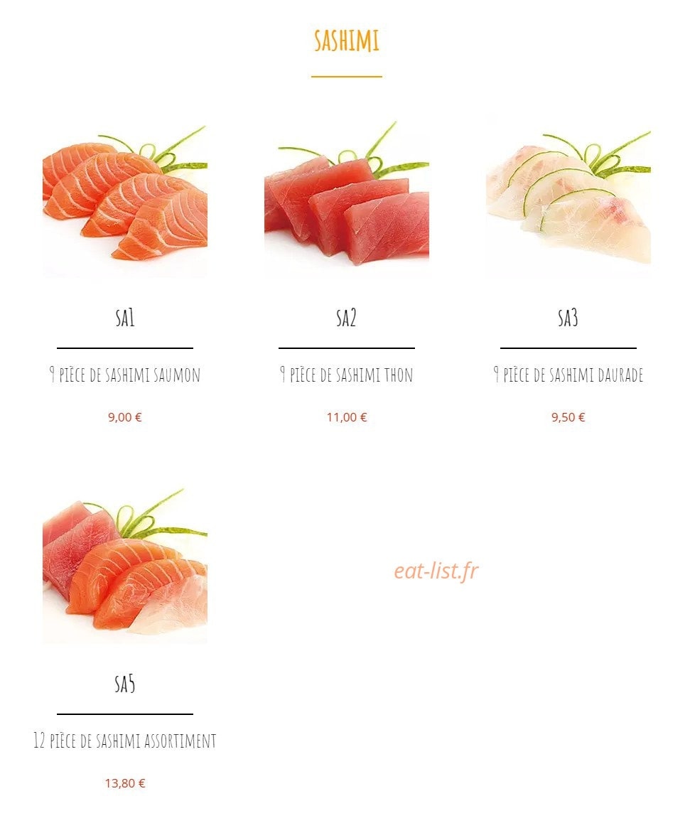 Z-sushi — carte page 17