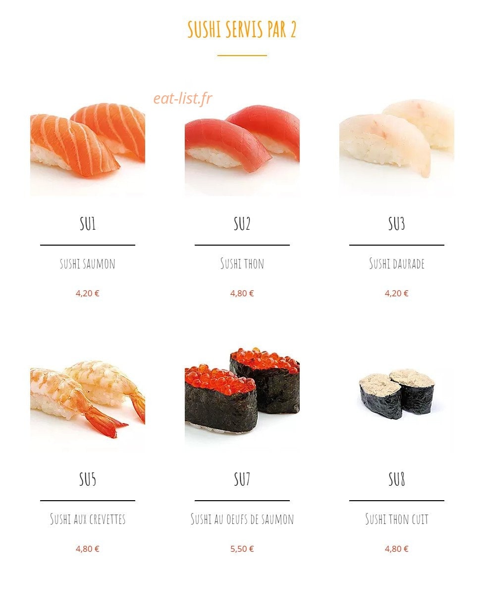 Z-sushi — carte page 12