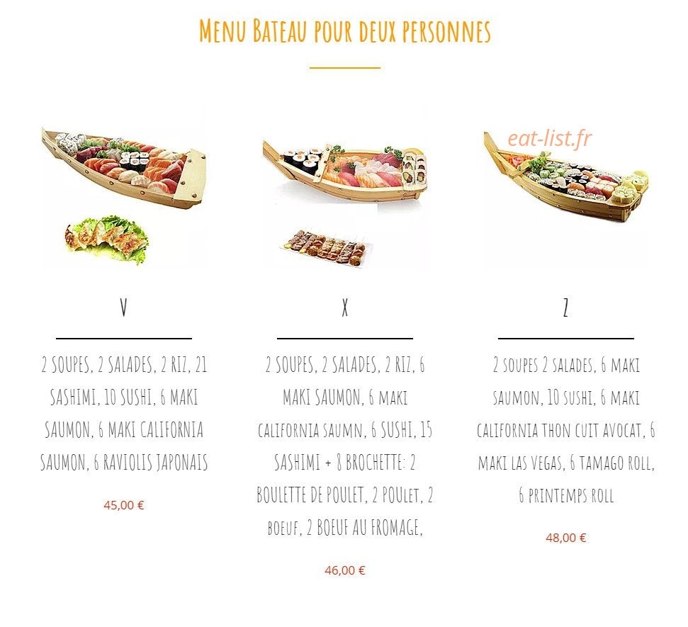 Z-sushi — carte page 8
