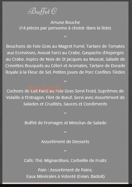 J.C.D Traiteur — carte page 15