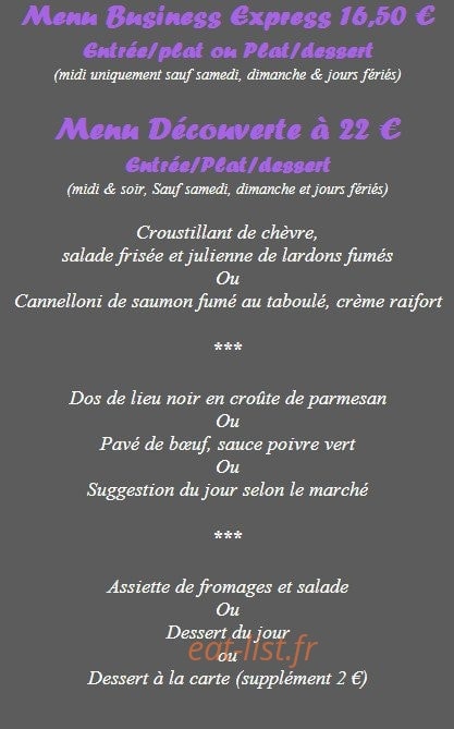 Les Trois Canards — carte page 4