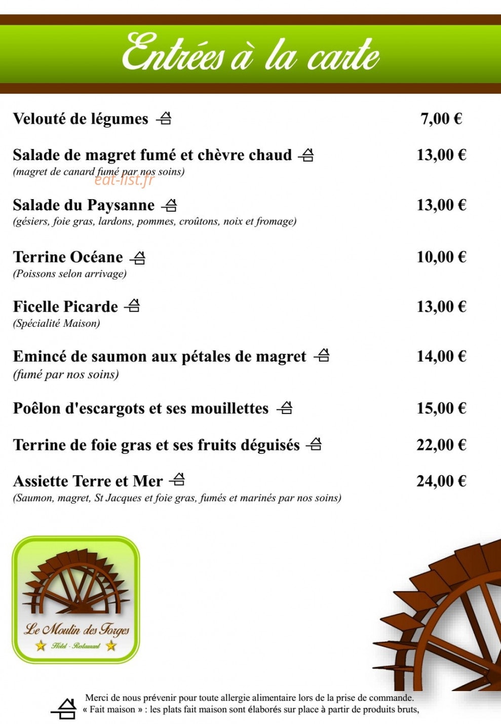 Le Moulin Des Forges — carte page 7