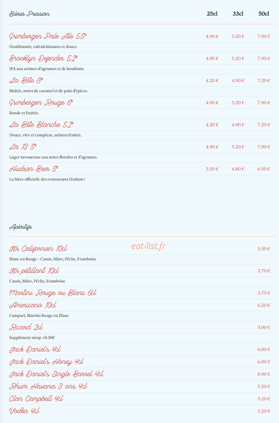 Hudson — carte page 11