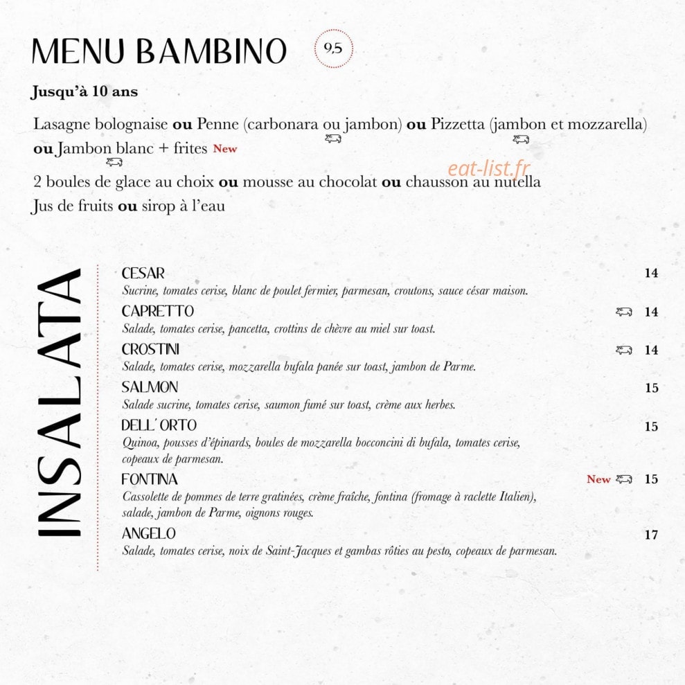 Le Comptoir Italien — carte page 3