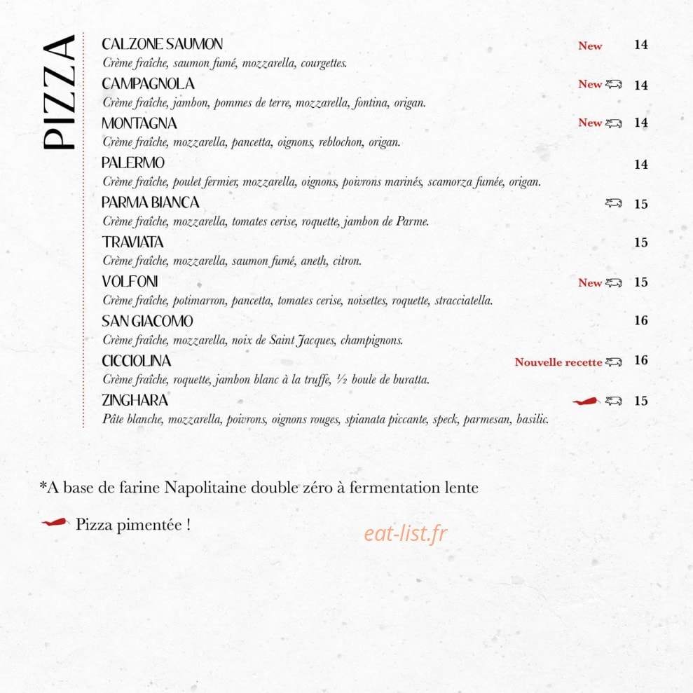 Le Comptoir Italien — carte page 7