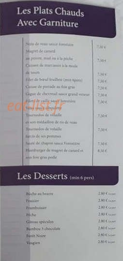Ô délices gourmets — carte page 4