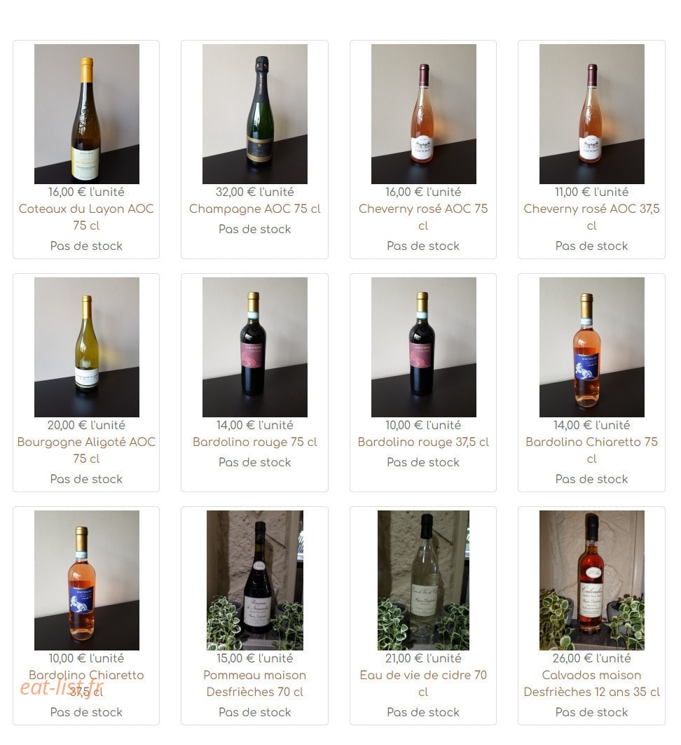 Chary's — carte page 6