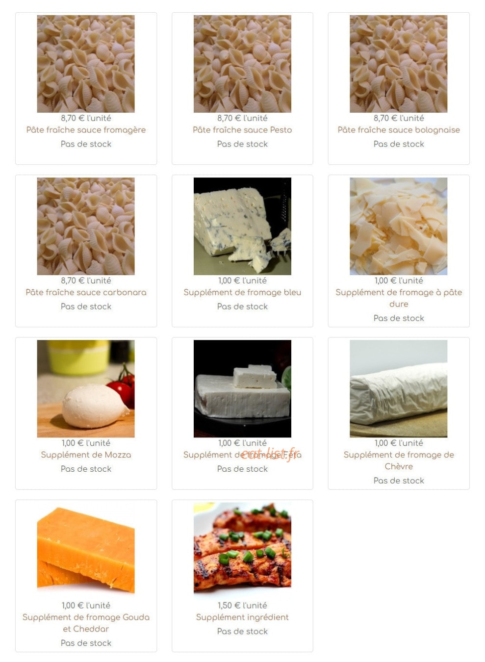 Chary's — carte page 4