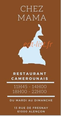 Chez Mama — carte page 1