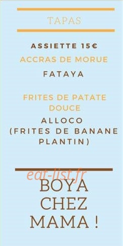 Chez Mama — carte page 3