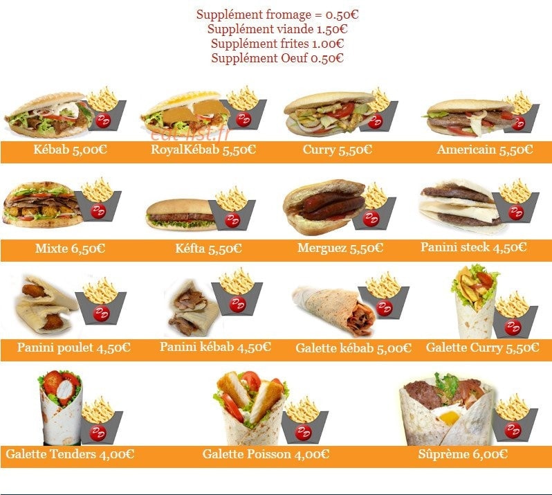 Delice doner — carte page 2