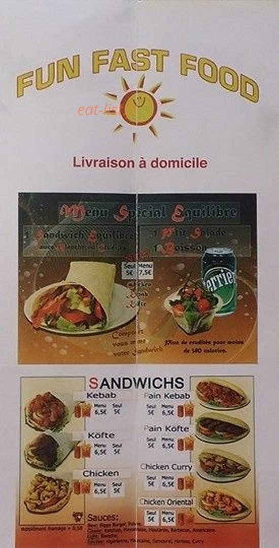 Fun Fast Food — carte page 4