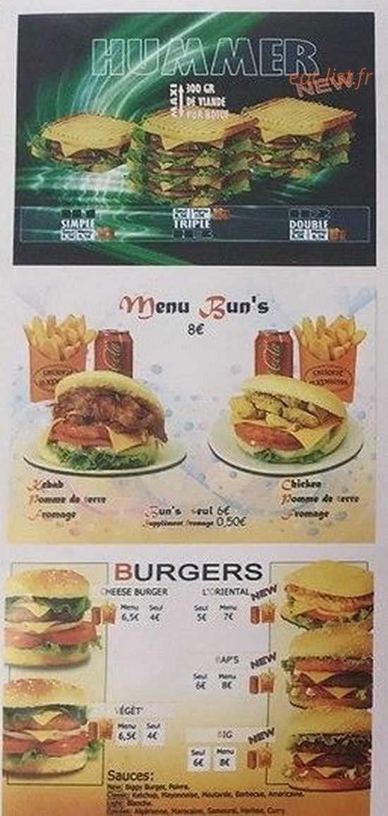 Fun Fast Food — carte page 3