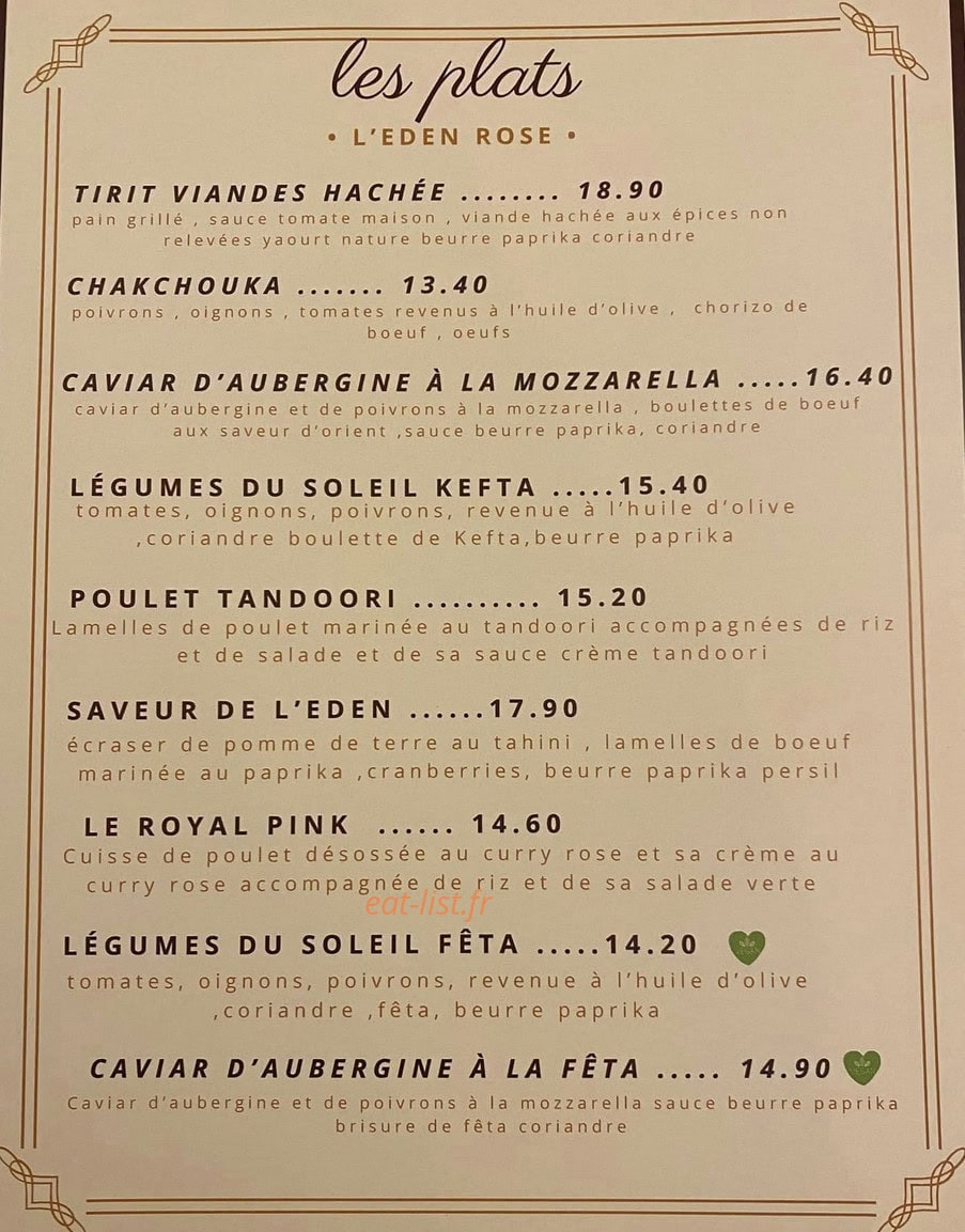 L’eden rose — carte page 2