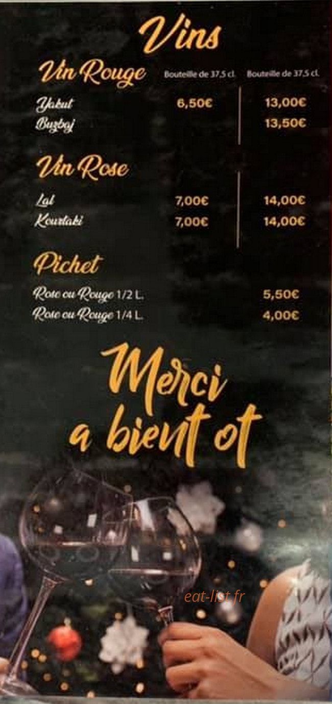 L'Istanbul Kebab — carte page 6