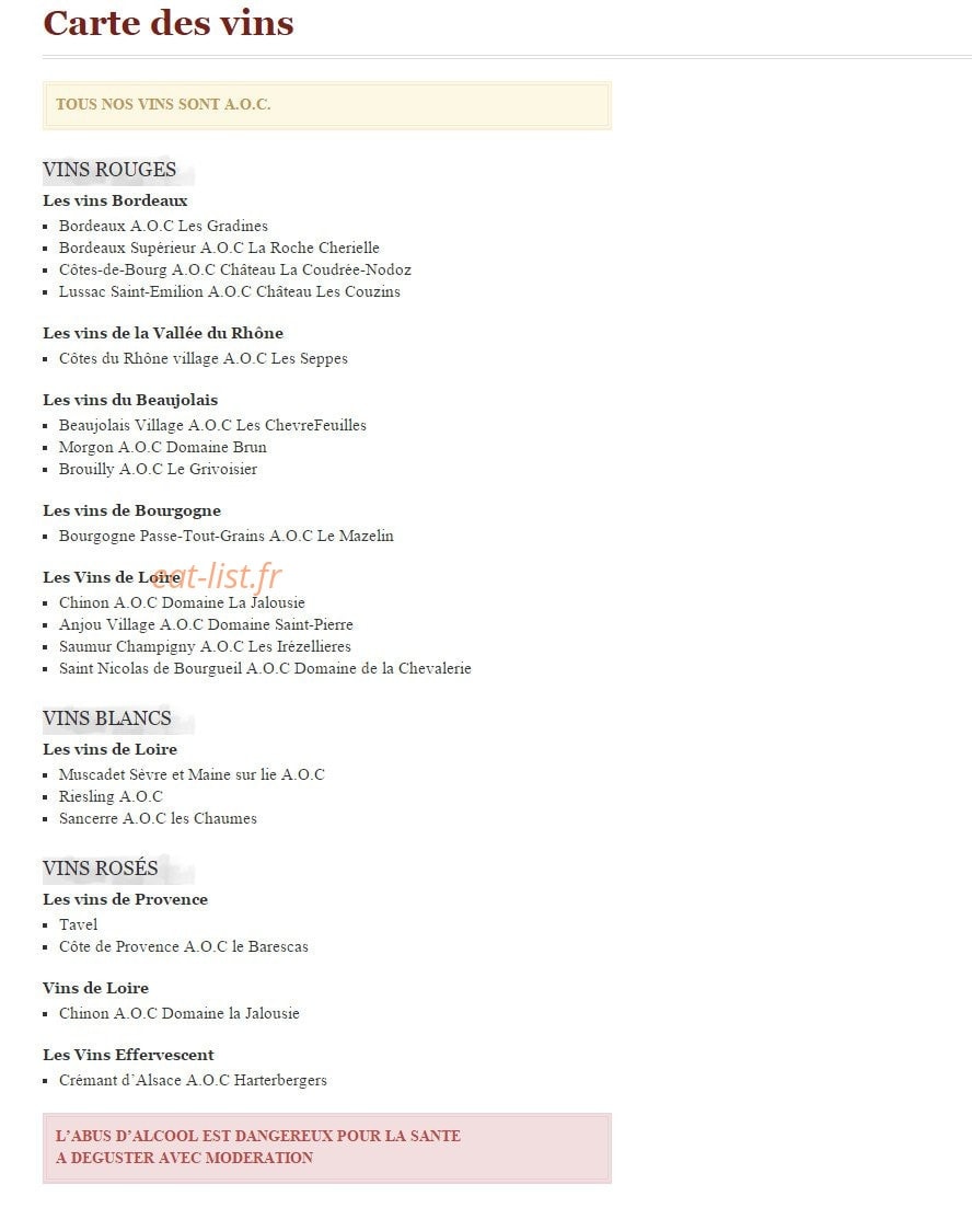 Le Hussard — carte page 9