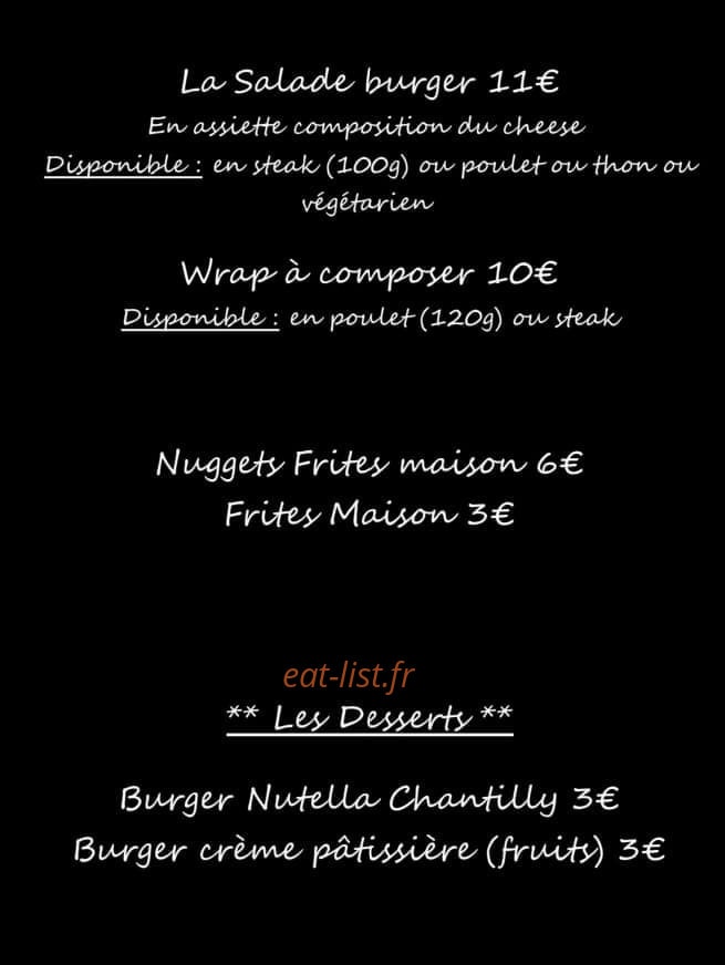 Les Burgers de Lancrel — carte page 2