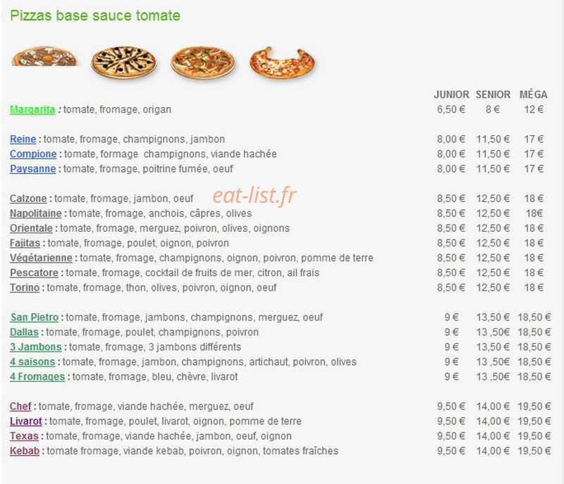 Livarot Pizza — carte page 2