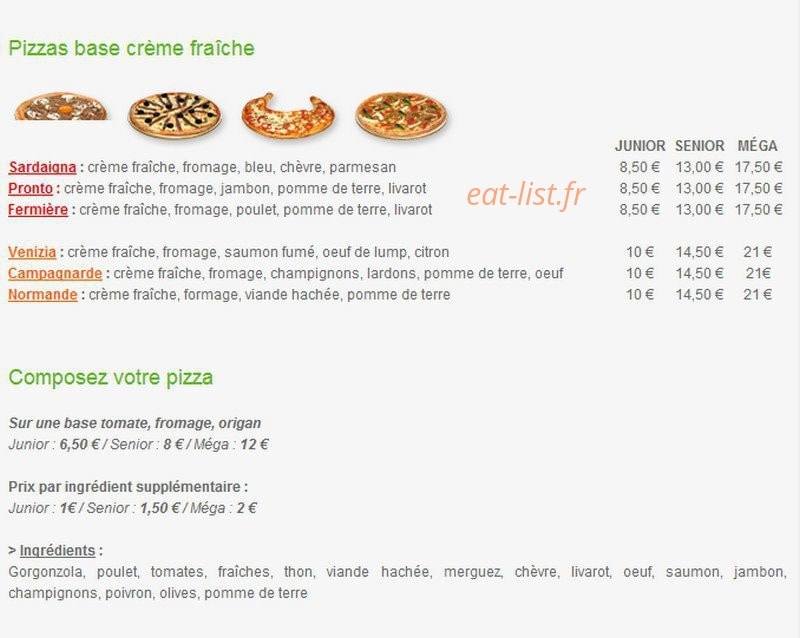 Livarot Pizza — carte page 3