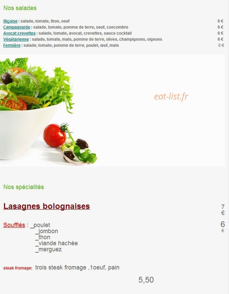 Livarot Pizza — carte page 4