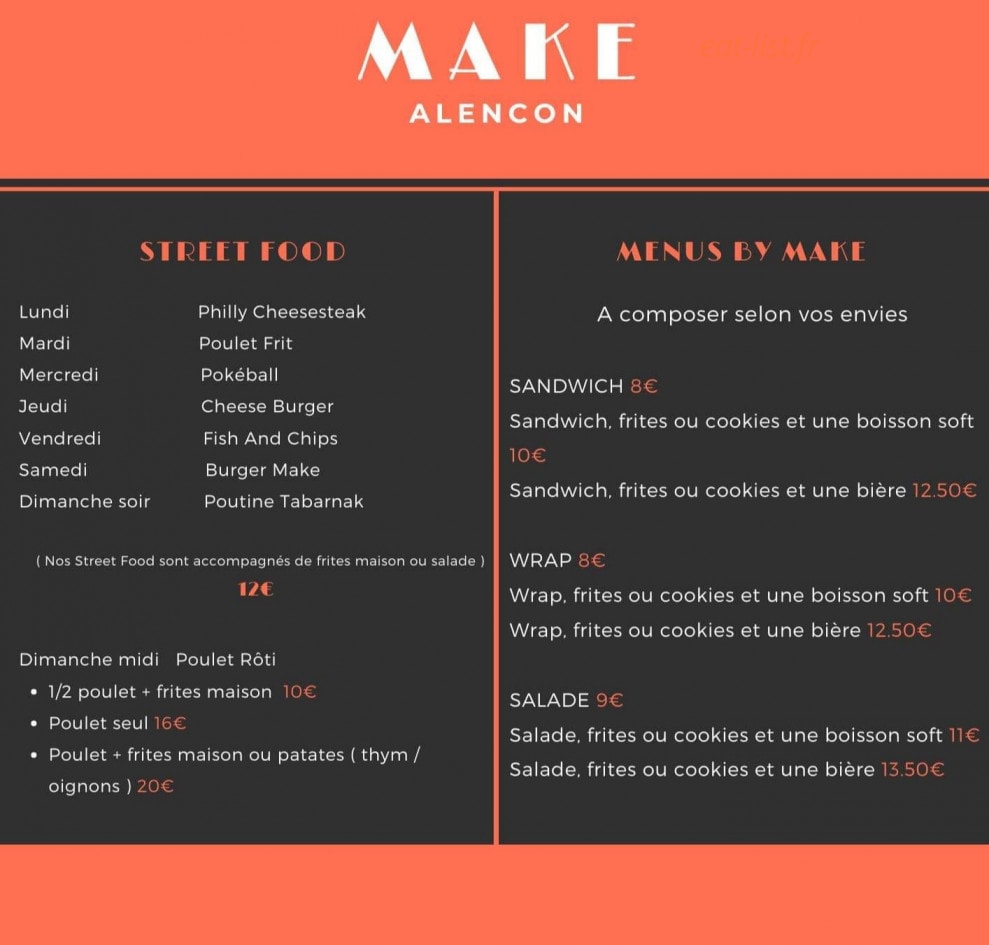 Make — carte page 1