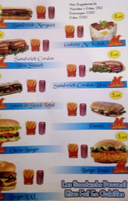 Mc kebab — carte page 1