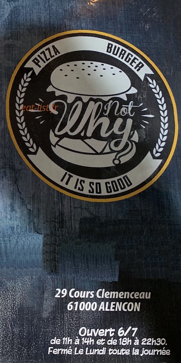Why Not — carte page 1