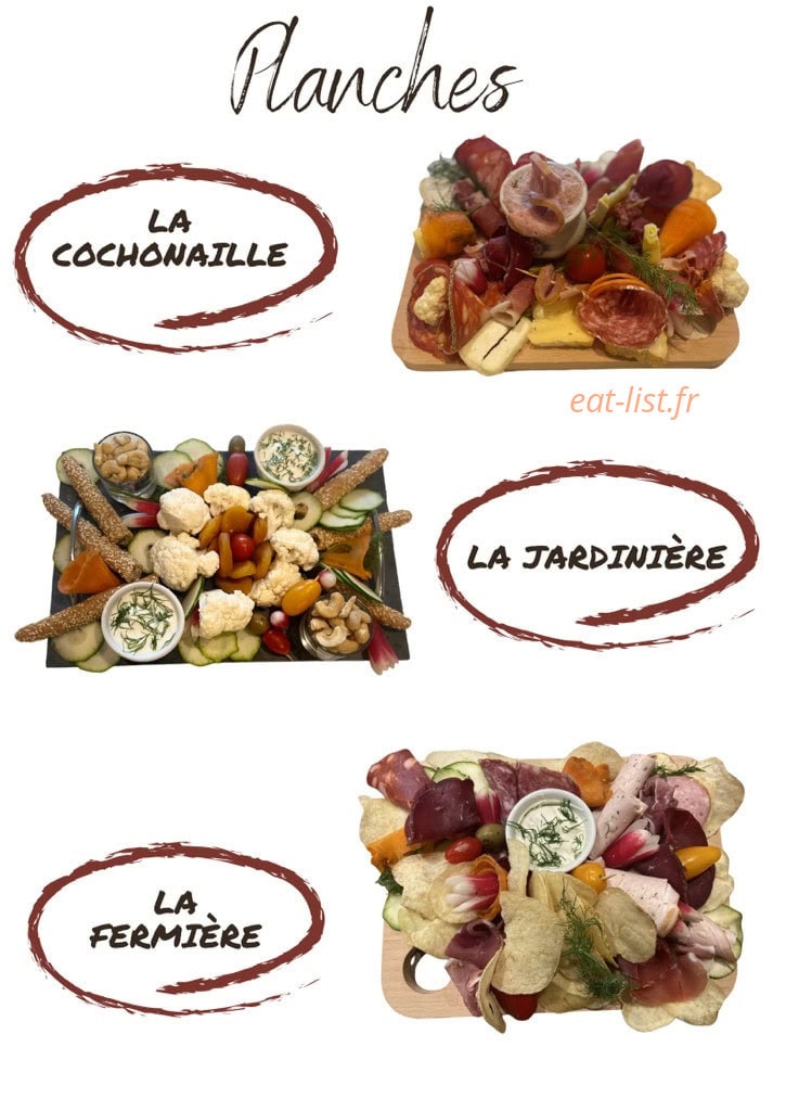 Bar L’Etable — carte page 1