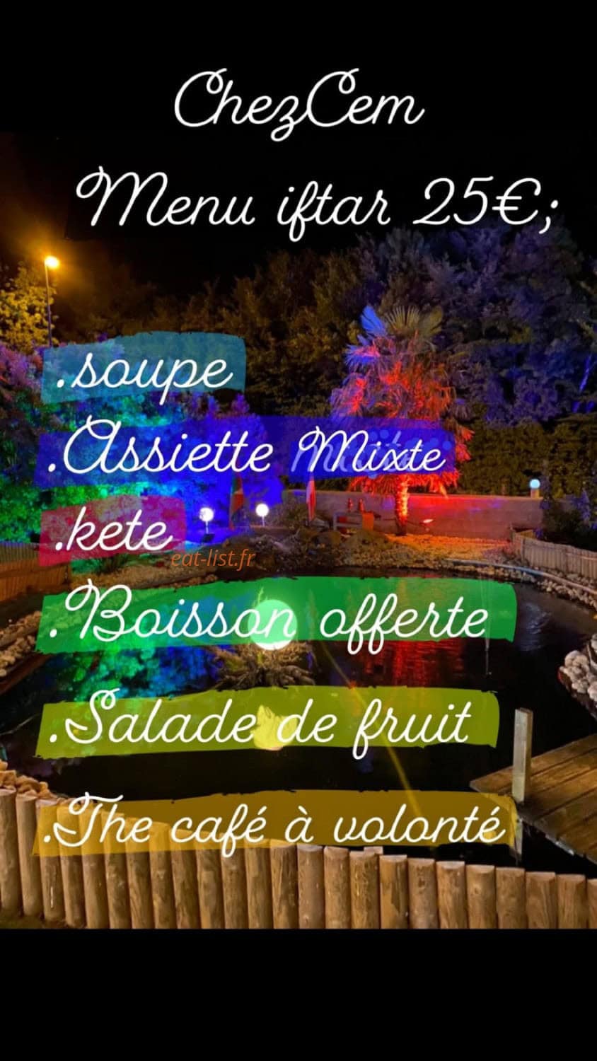 Chez Cem — carte page 1