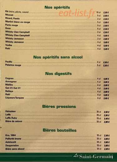 Le Saint Germain — carte page 5