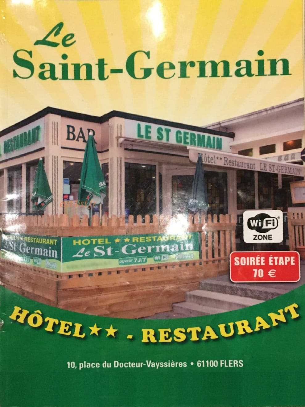 Le Saint Germain — carte page 1