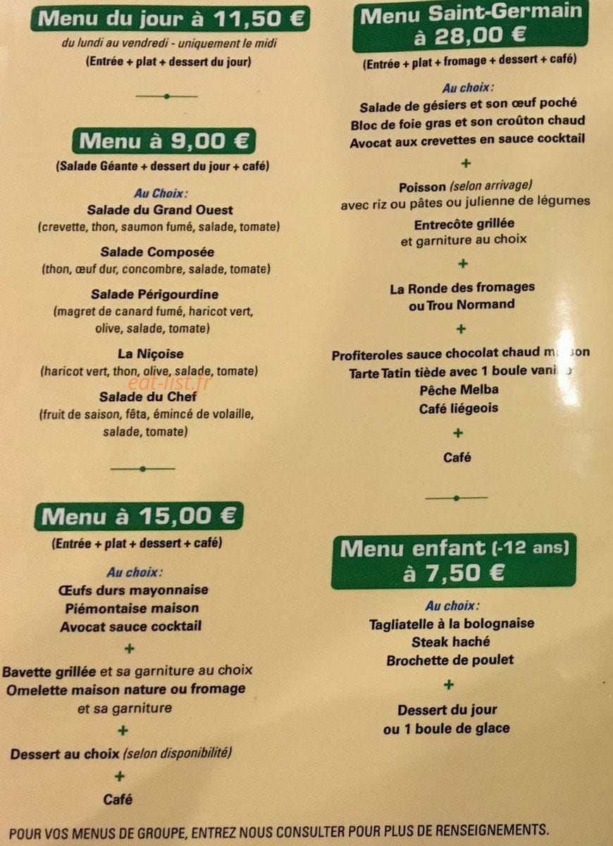 Le Saint Germain — carte page 4