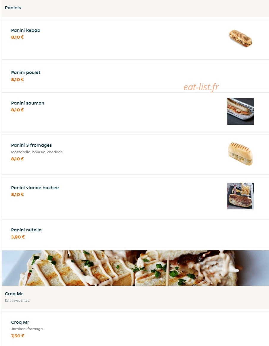 New Delice — carte page 6