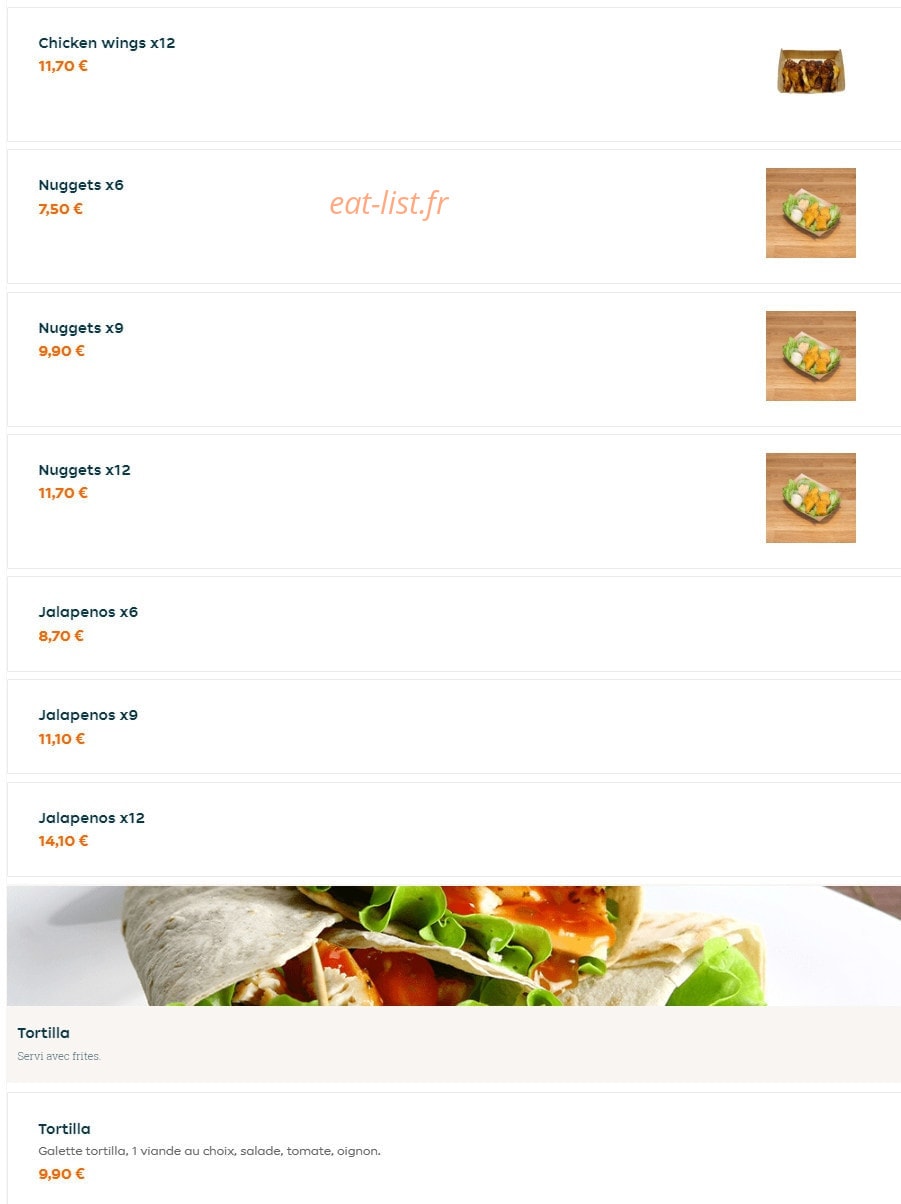 New Delice — carte page 5