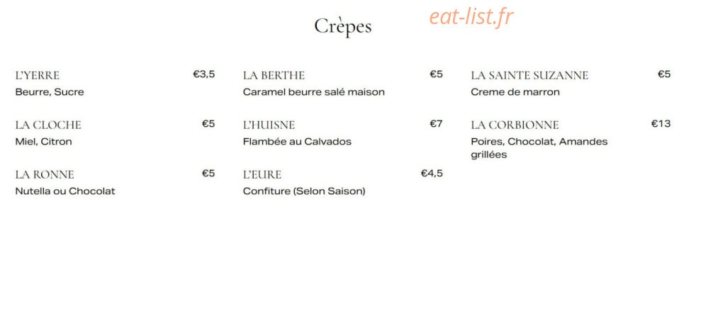 Bonne Maison — carte page 2