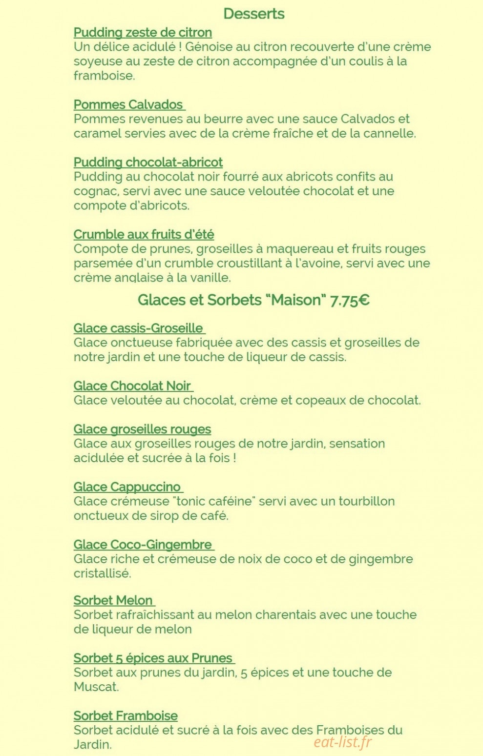 La maison du vert — carte page 3