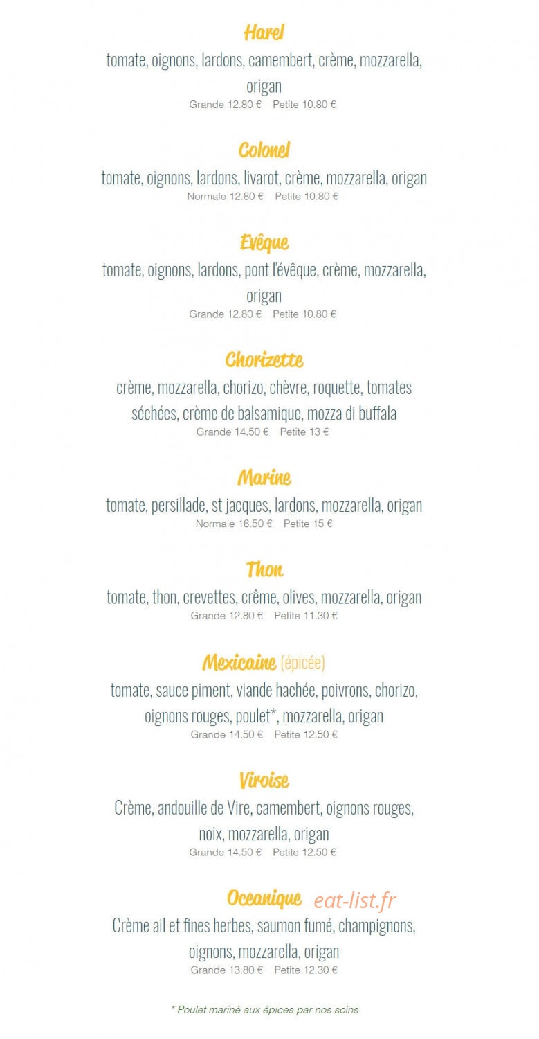 Chez Luigi & Cie — carte page 4