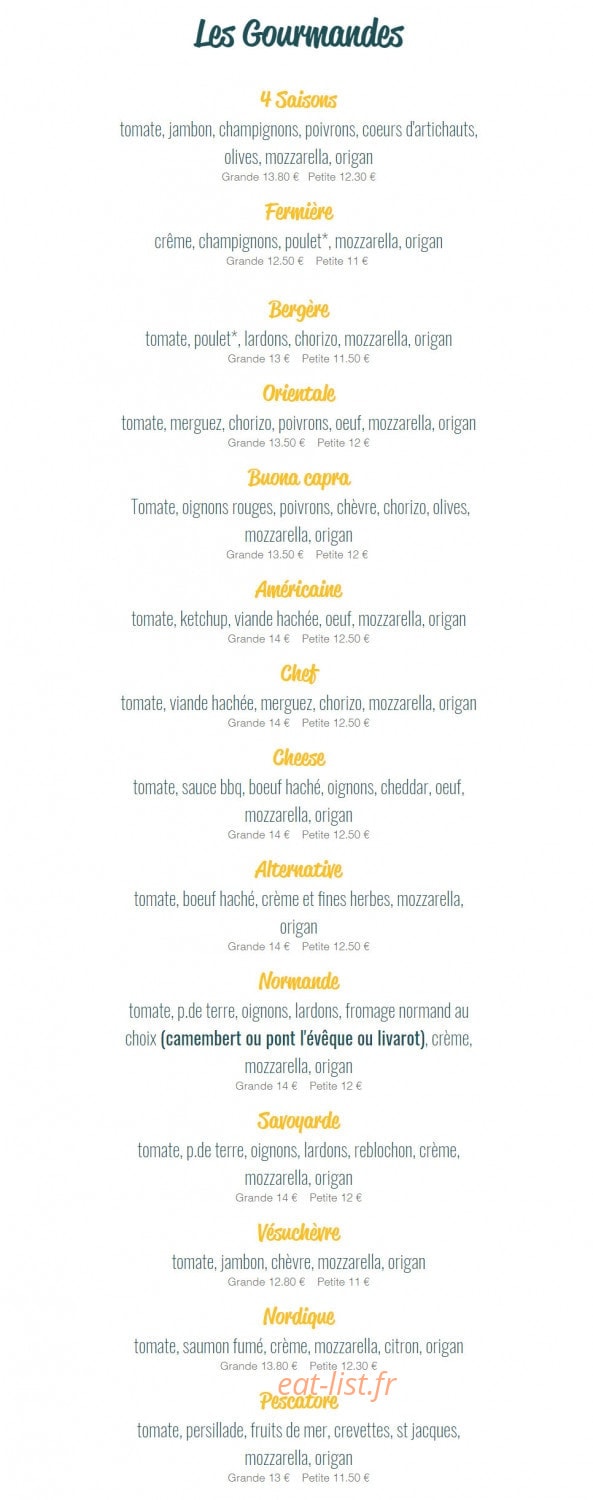 Chez Luigi & Cie — carte page 2