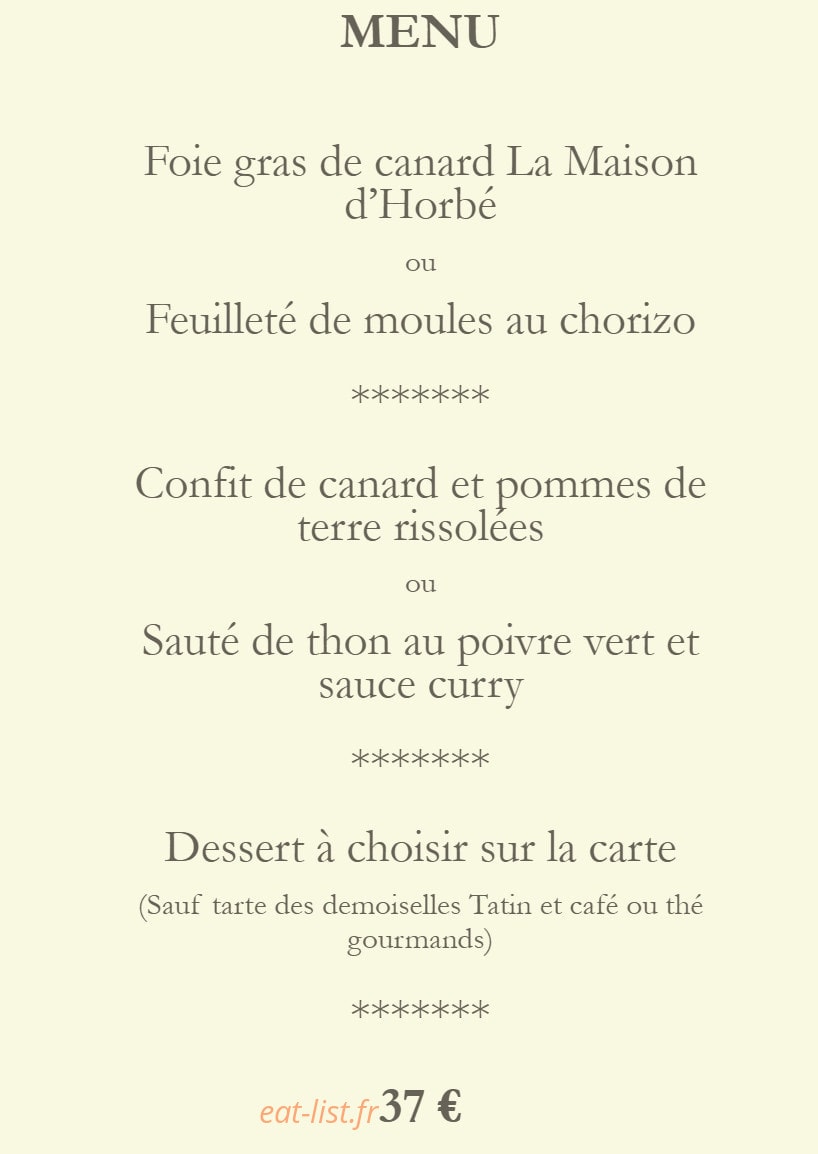 La Maison d'Horbé — carte page 4