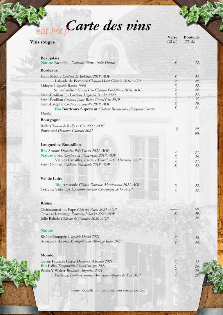 La Maison d'Horbé — carte page 3