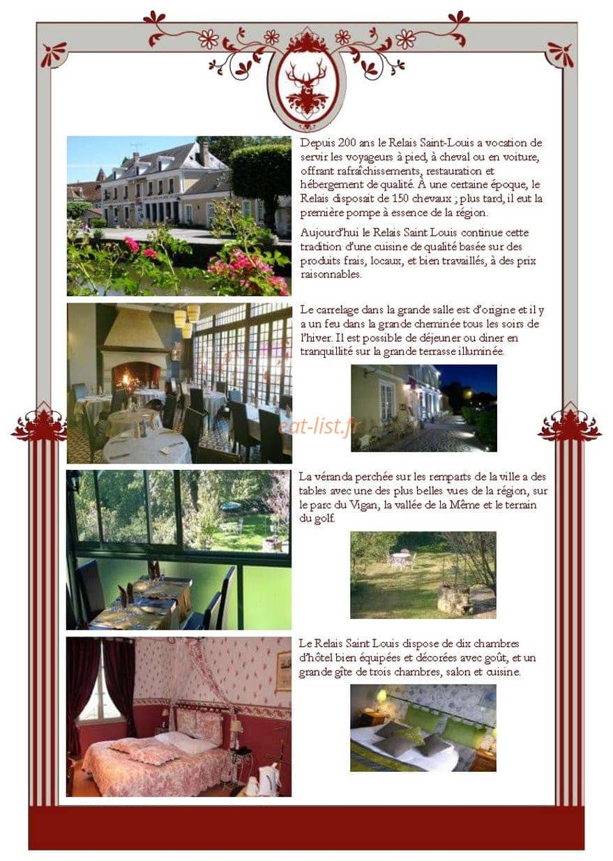 Relais Saint Louis — carte page 2
