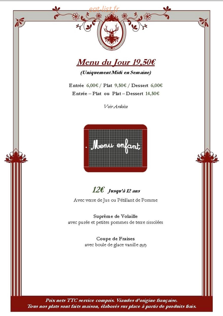 Relais Saint Louis — carte page 8