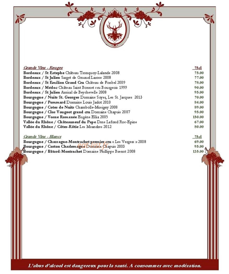 Relais Saint Louis — carte page 11