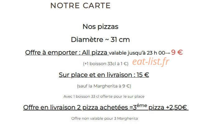 Allo pizza 61 — carte page 10